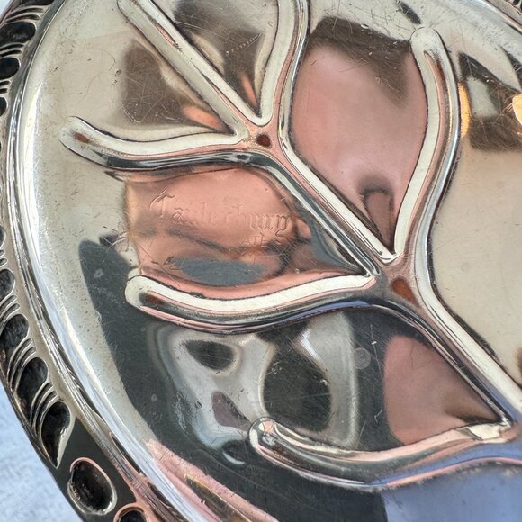 Canterbury Silver Plated Tree of Life Oval Dish - Picture 9 of 13